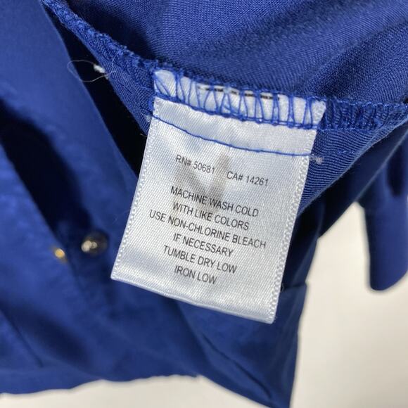 Grey's Anatomy Women's Sz Medium Jamie 4-Pocket Crewneck Snap Front Scrub Jacket - Picture 4 of 4